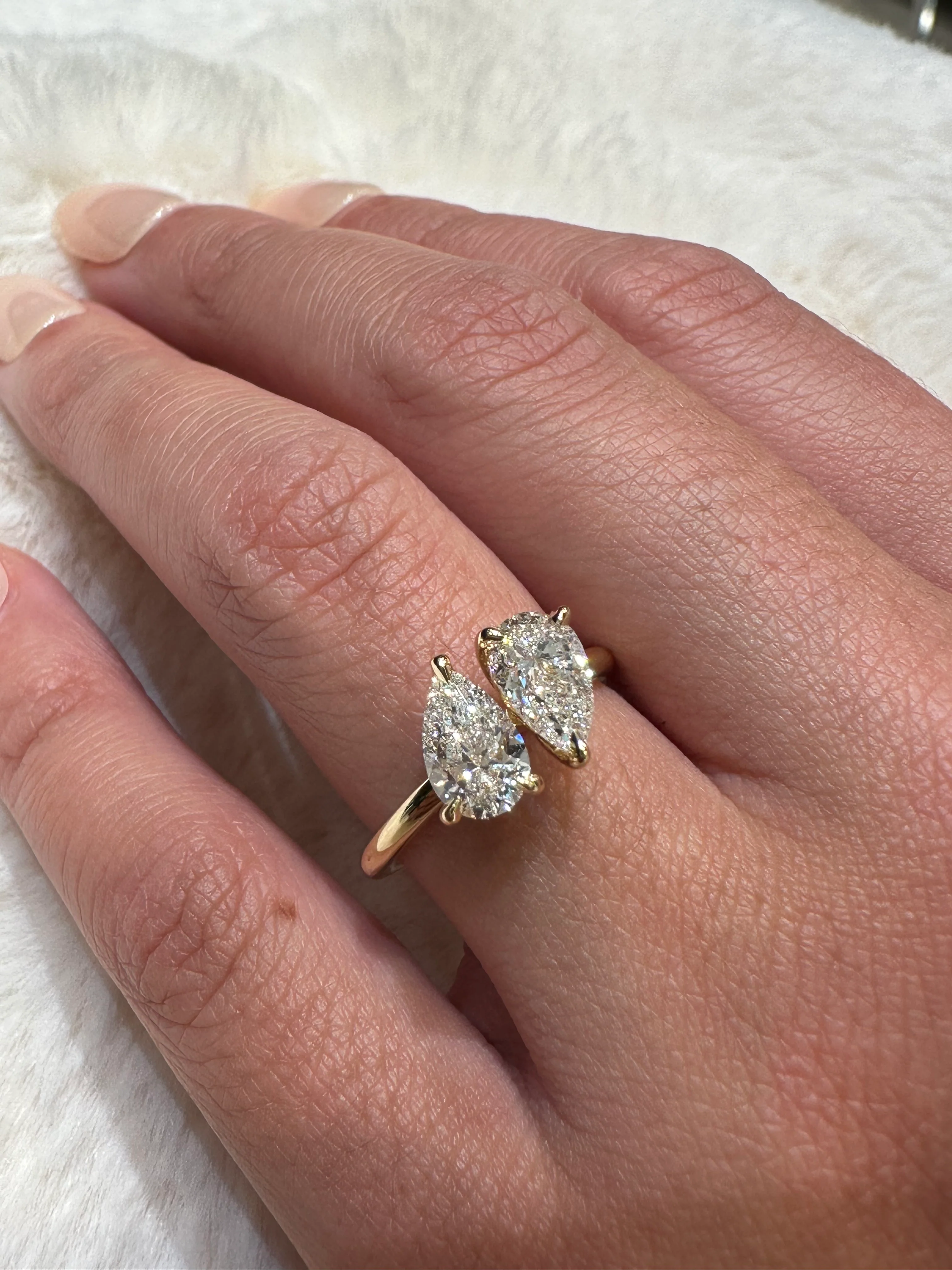 Nia Two Stone Engagement Ring - Image 3