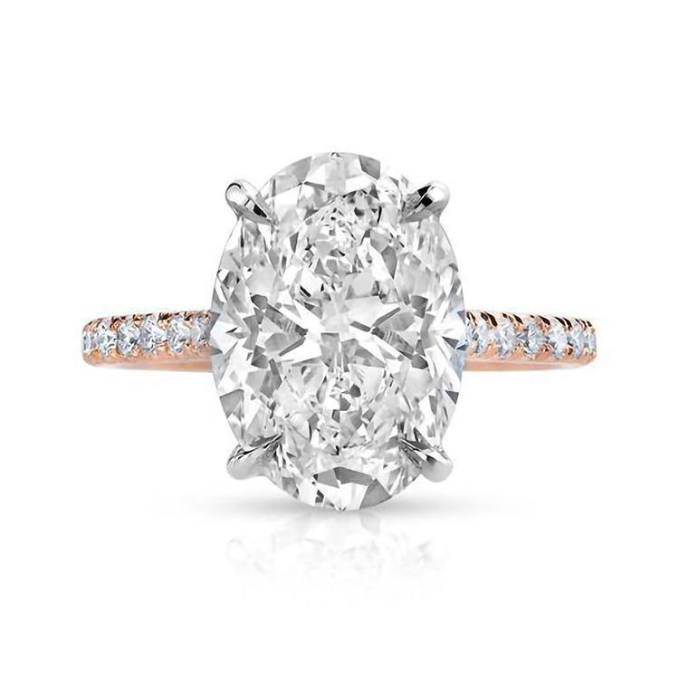 Oval Allegra Lab Grown Engagement Ring - Image 3