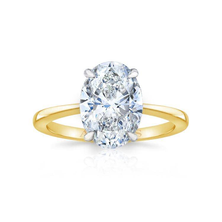 Oval Allure Lab Grown Engagement Ring - Image 3