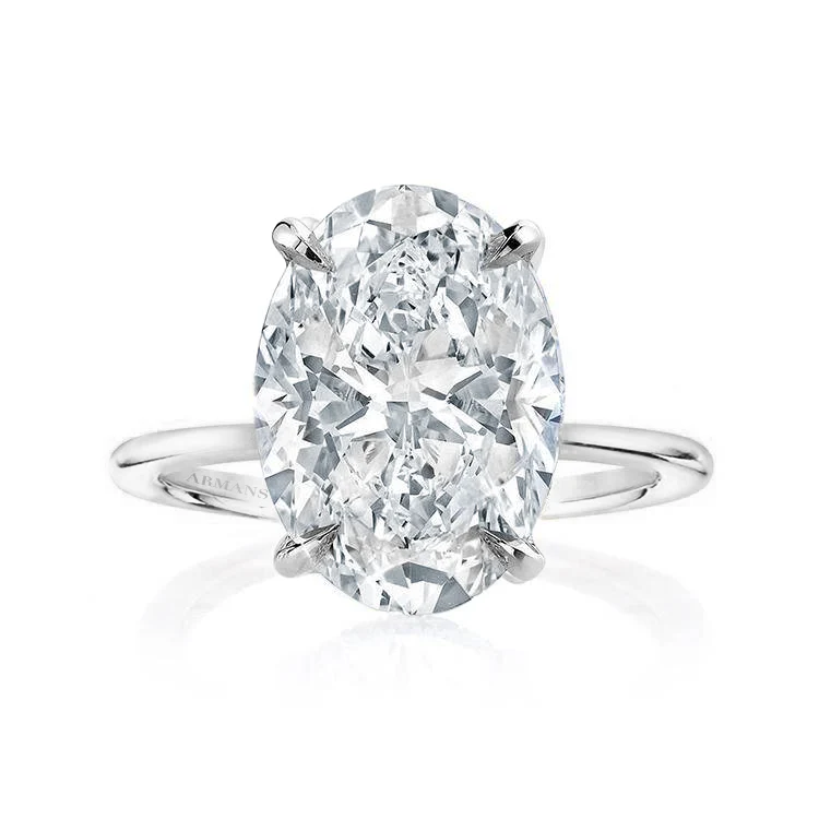 Oval Madison Lab Grown Engagement Ring - Image 5
