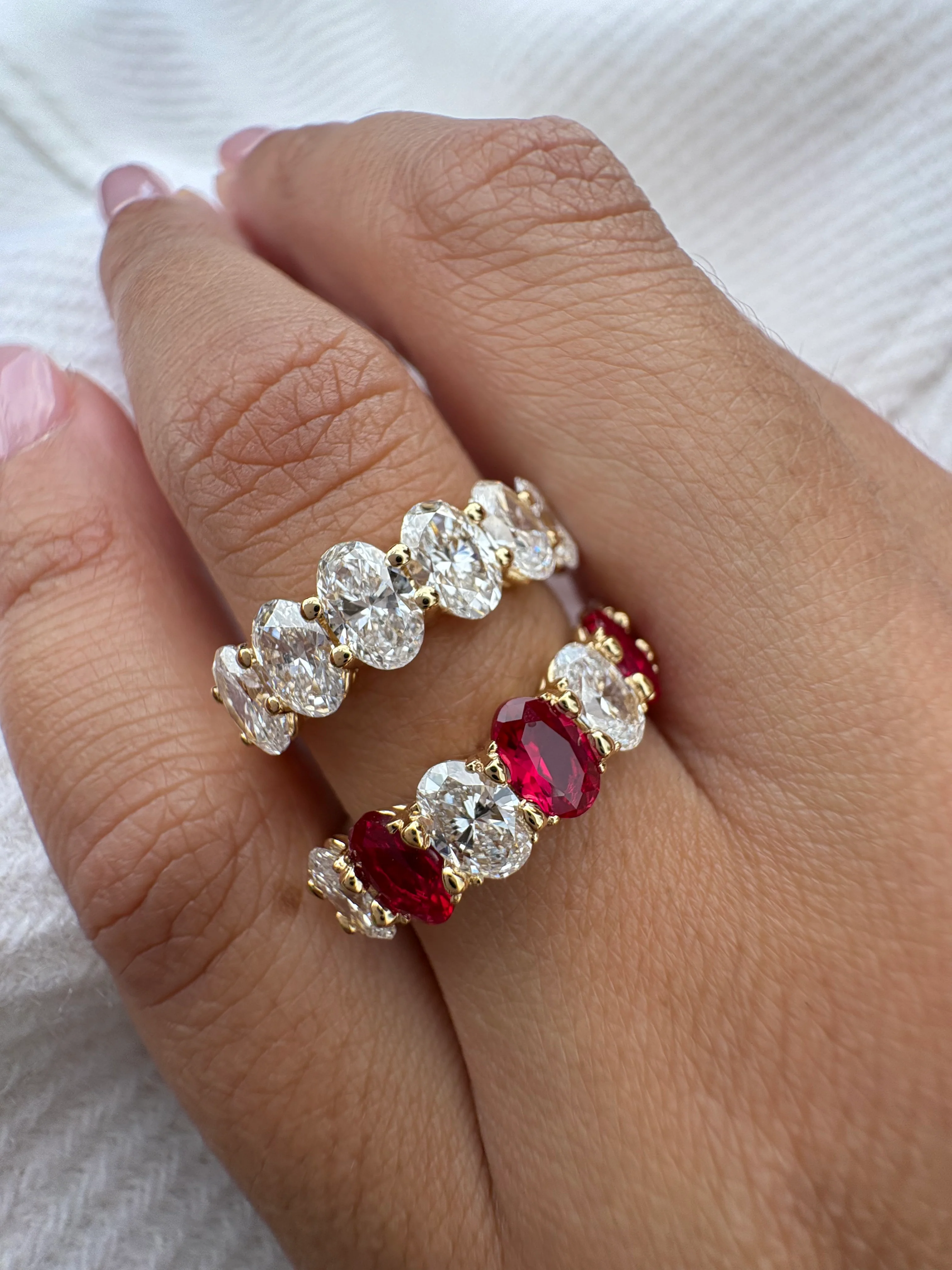 Oval Wedding Band - Image 6