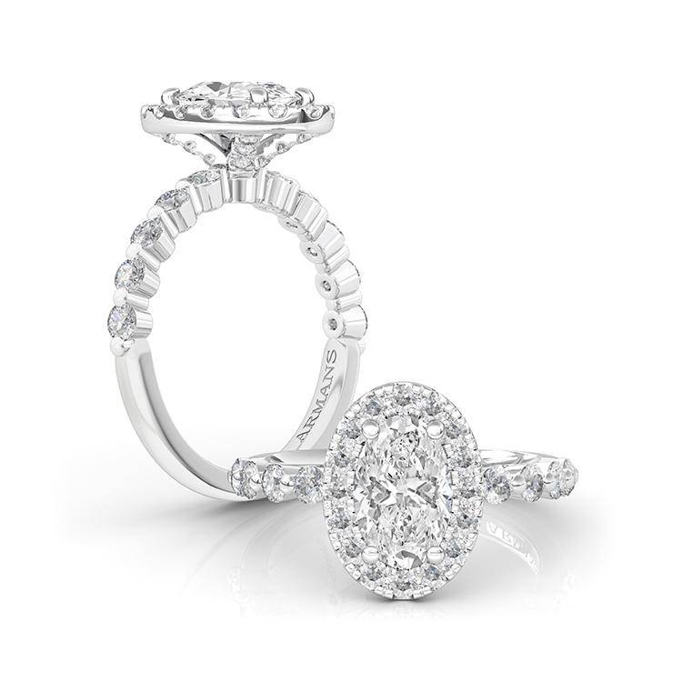 Ovalescent Lab Grown Engagement Ring