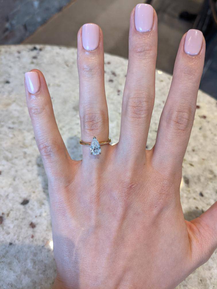 Pear Allure Engagement Ring - Image 4