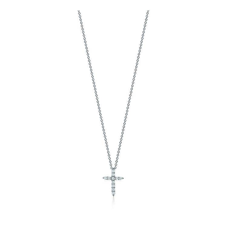 Petite Diamond Cross Necklace - Image 4