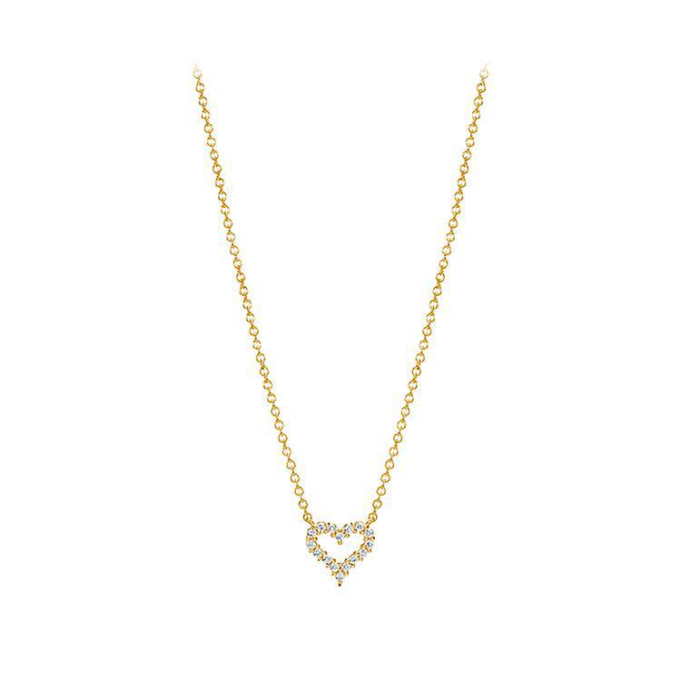 Petite Diamond Heart Pendant - Image 3