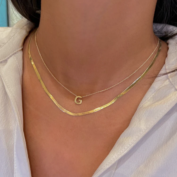 Petite Initial Necklace - Image 10