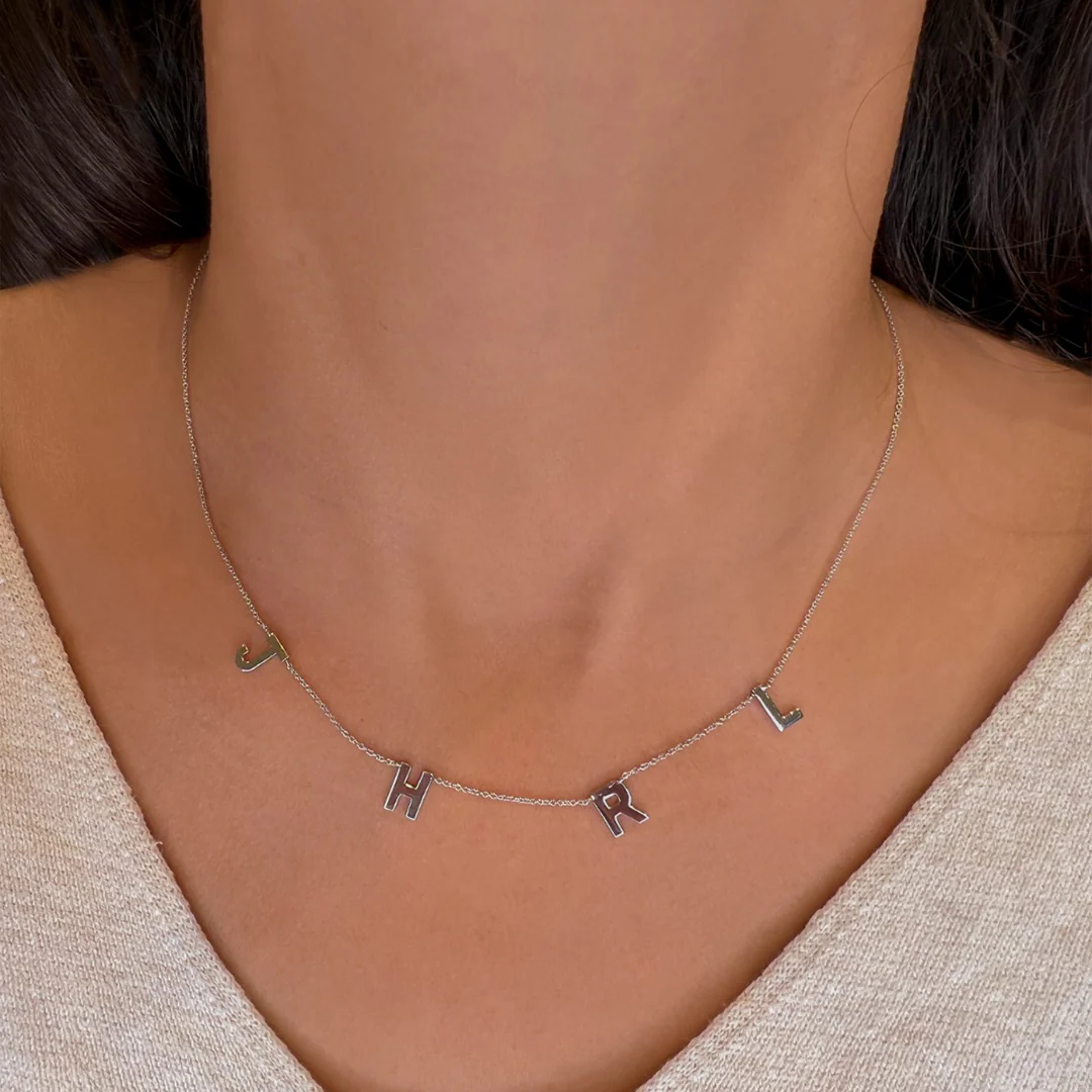 Petite Multi Initial Necklace - Image 13