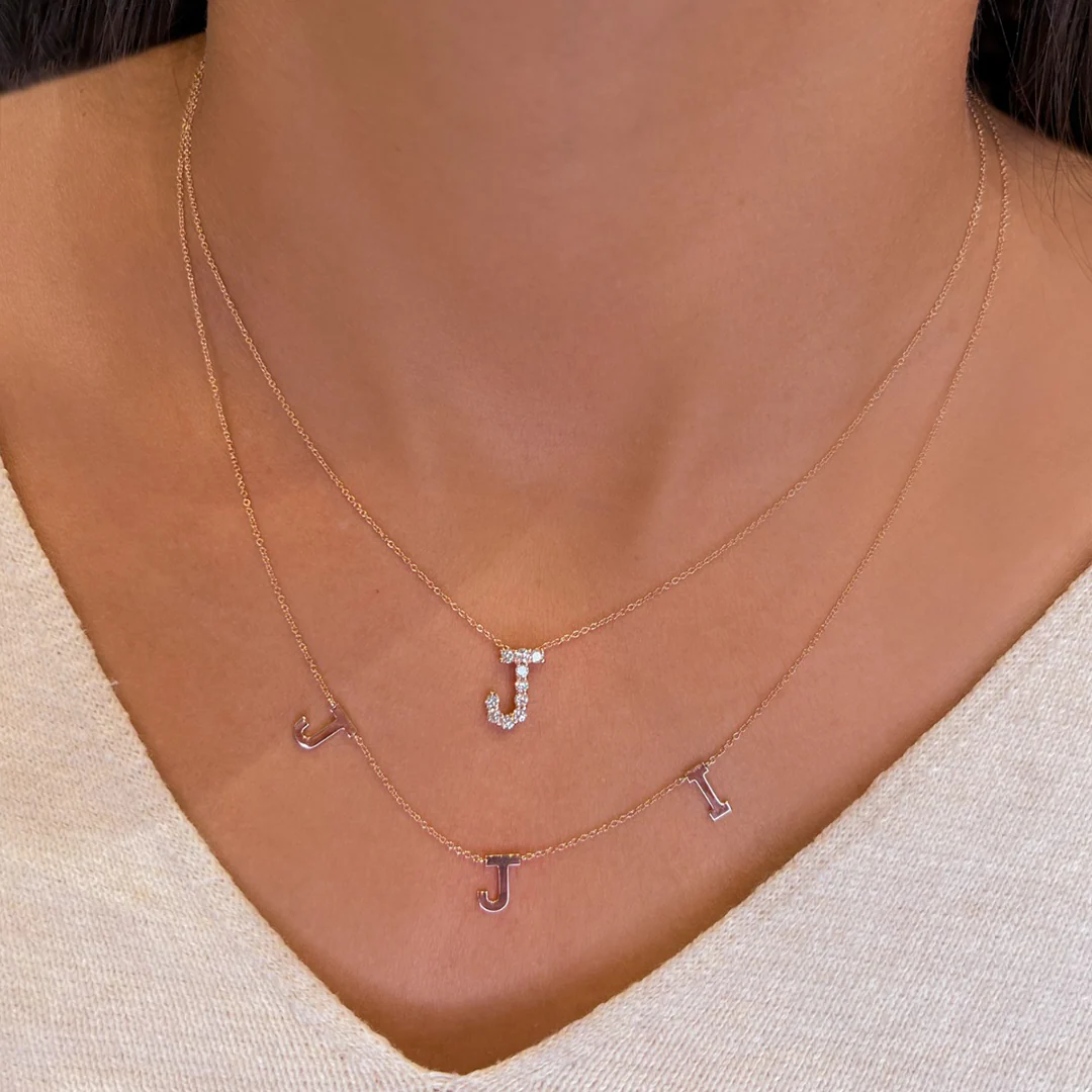 Petite Multi Initial Necklace - Image 15