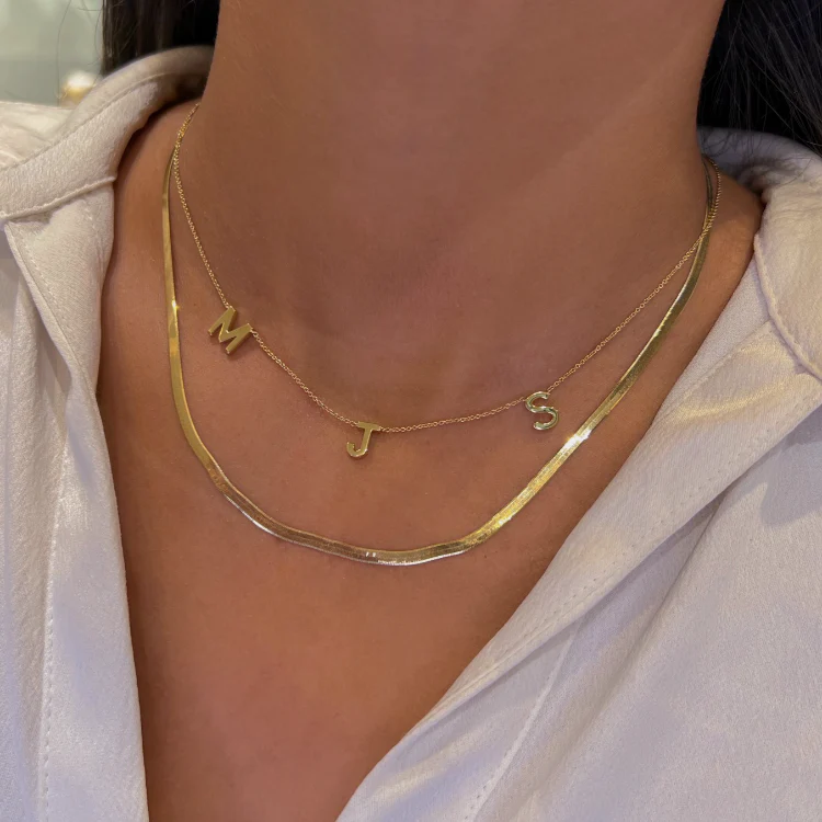 Petite Multi Initial Necklace - Image 16