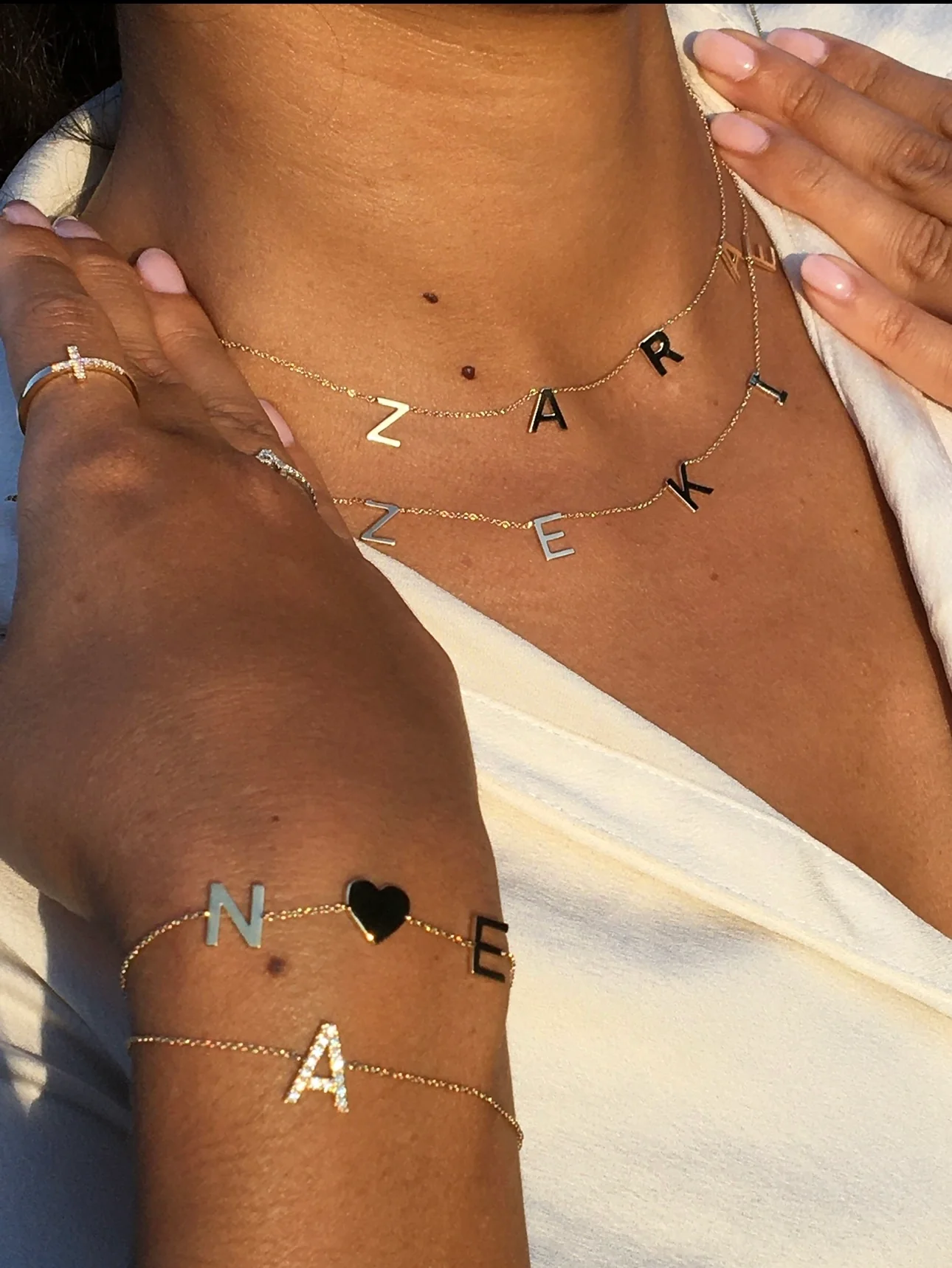 Petite Multi Initial Necklace - Image 21