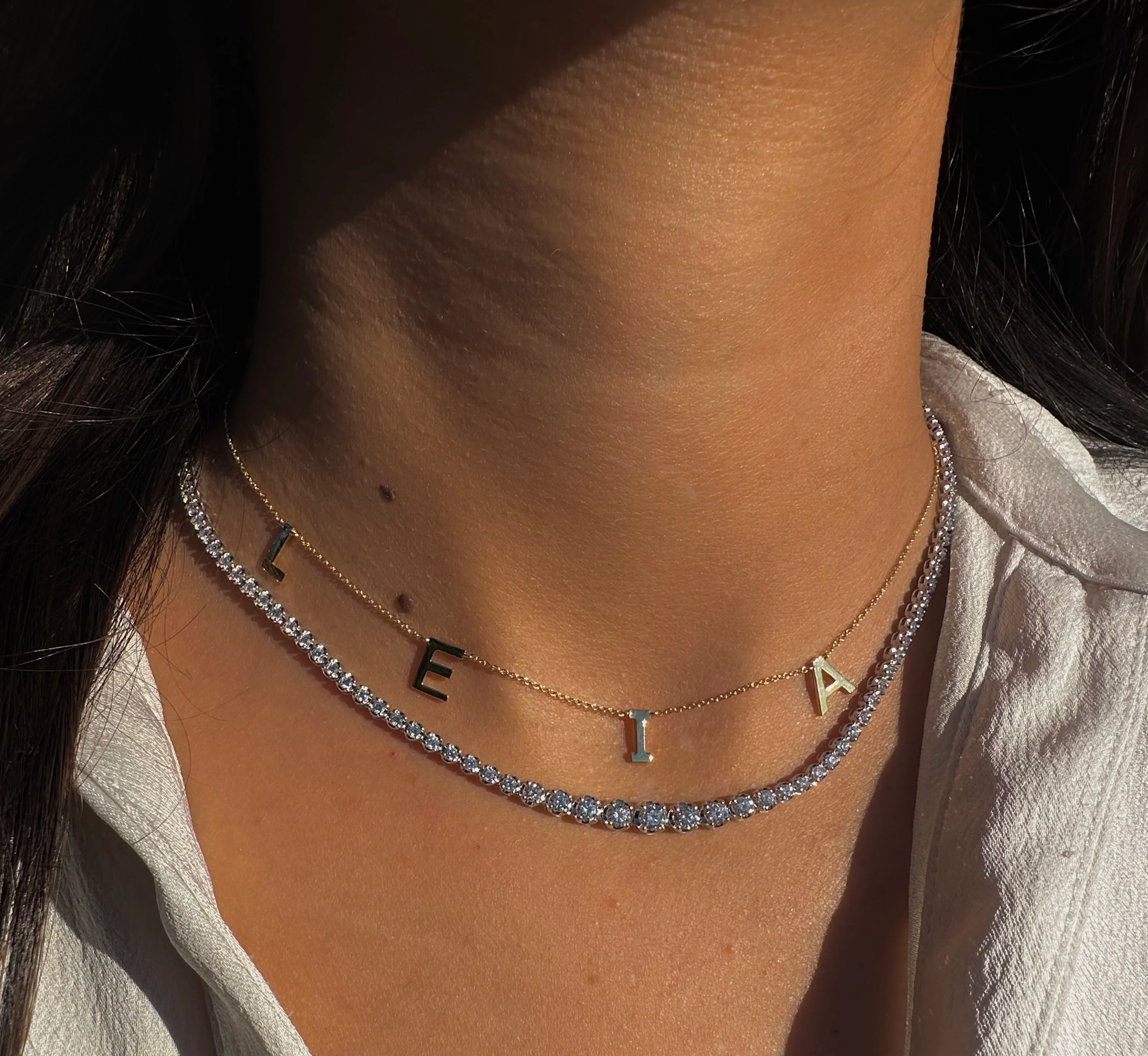 Petite Multi Initial Necklace - Image 22