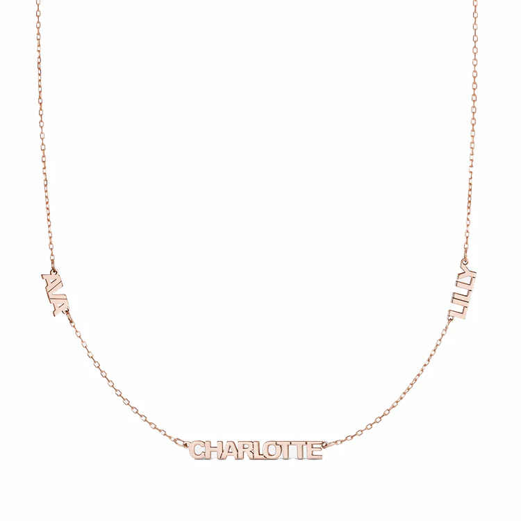 Petite Multi Name Necklace - Image 2