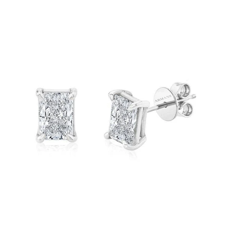 Radiant Diamond Studs