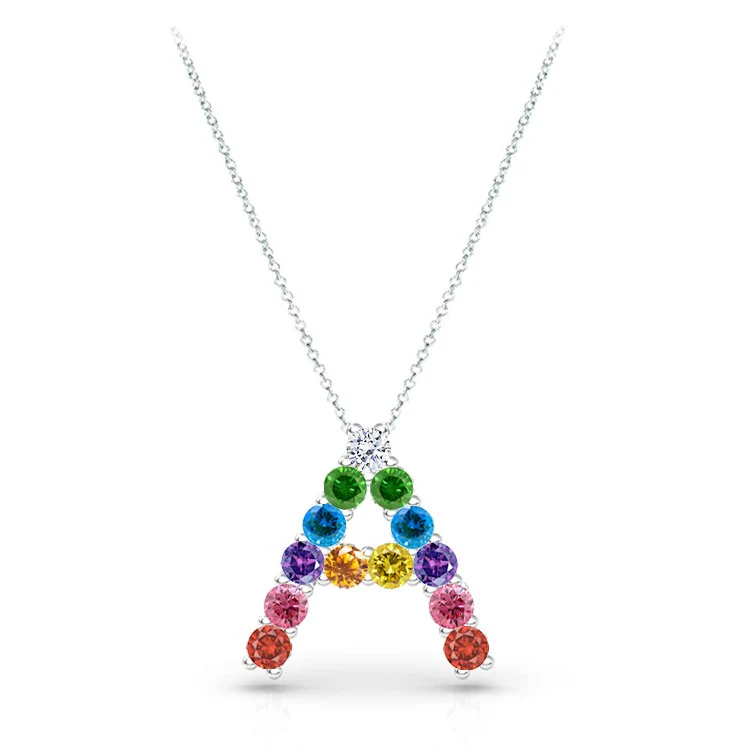 Rainbow Initial Pendant - Image 4