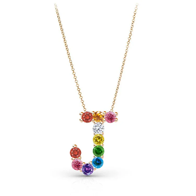 Rainbow Initial Pendant - Image 5