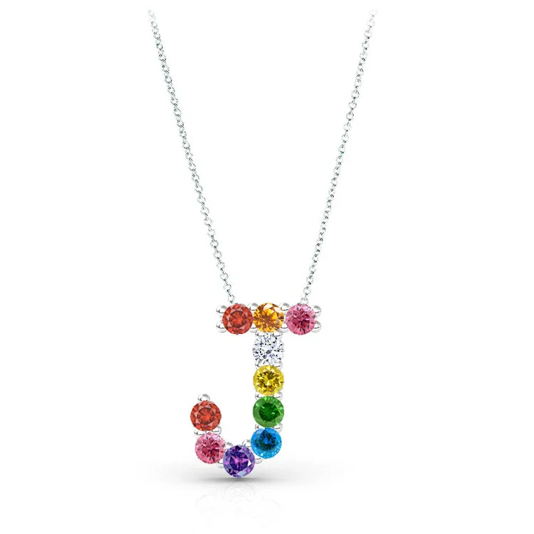 Rainbow Initial Pendant - Image 6