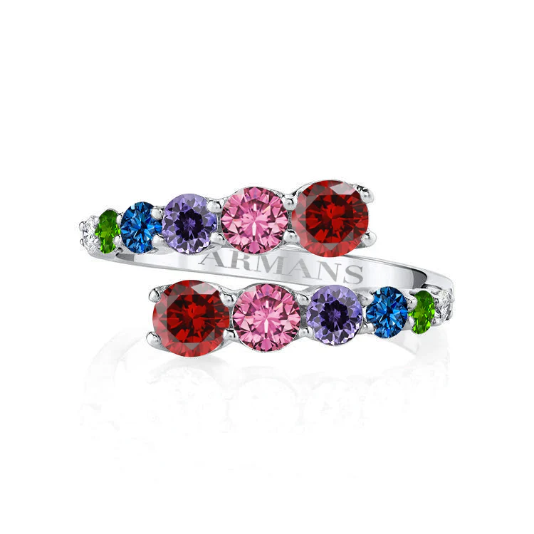 Rainbow Wrap Diamond Ring