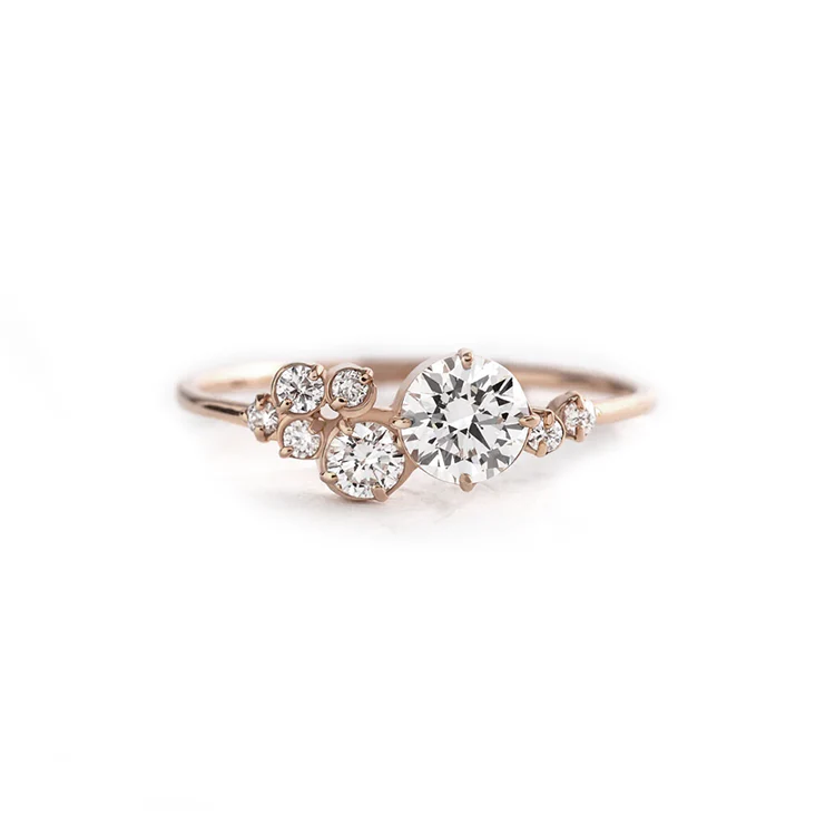 Round Diamond Cluster Ring - Image 3