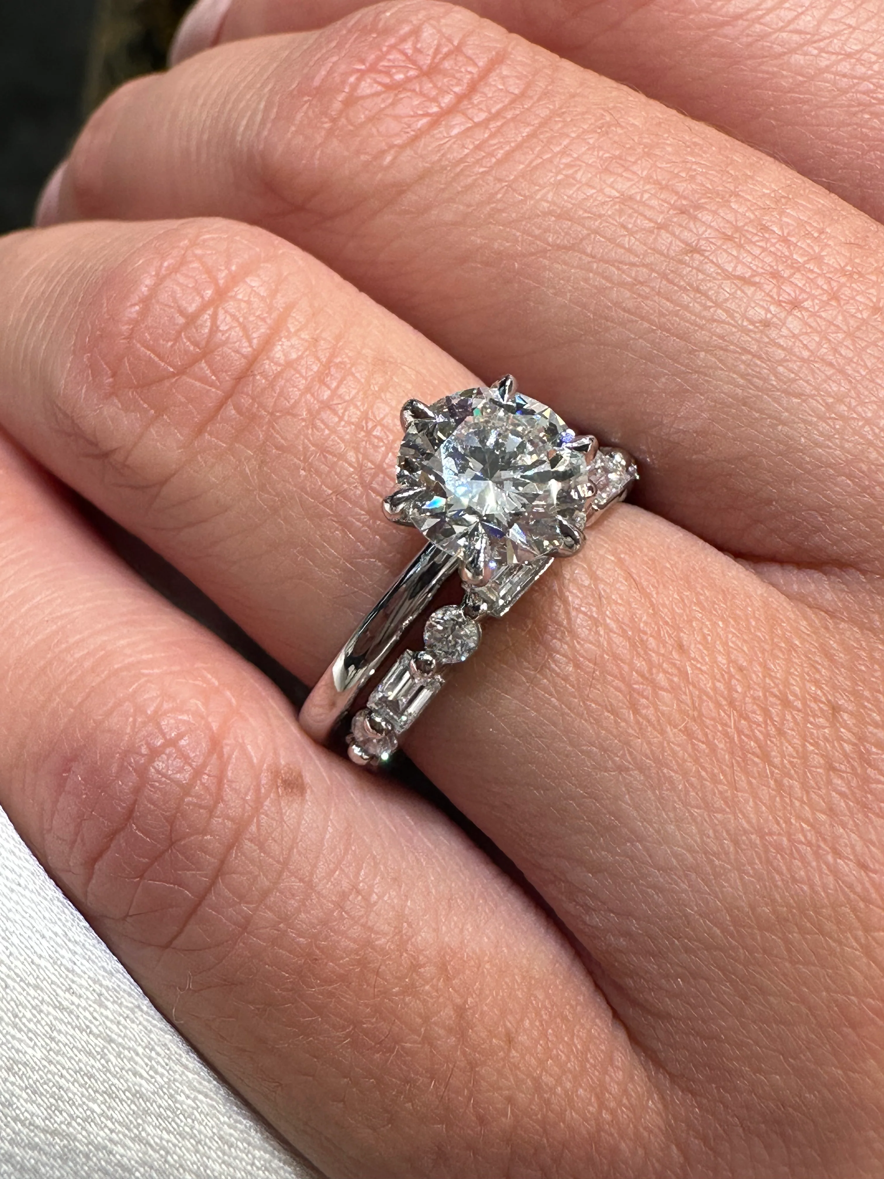Round Lara Lab Grown Engagement Ring - Image 8
