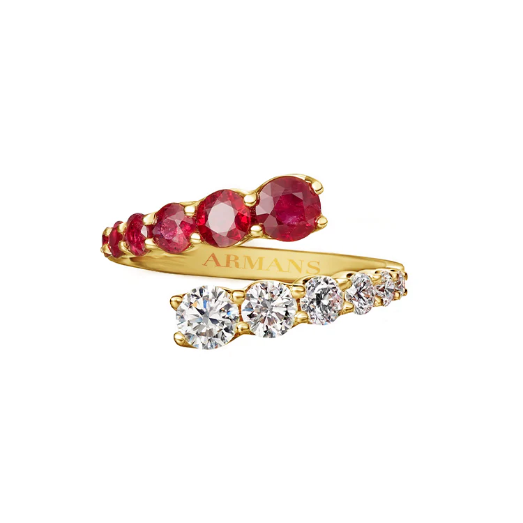 Ruby and Diamond Wrap Ring