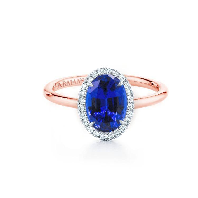 Sardinia Lab Grown Sapphire Engagement Ring - Image 3