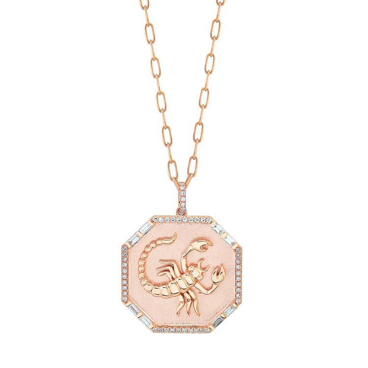 Scorpio Diamond Zodiac Necklace