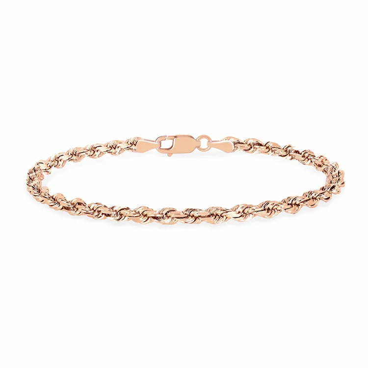 Solid Gold Rope Bracelet - Image 4