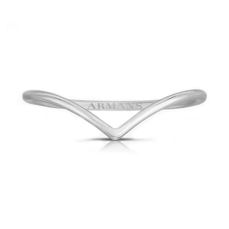 Solid Gold V Ring - Image 2