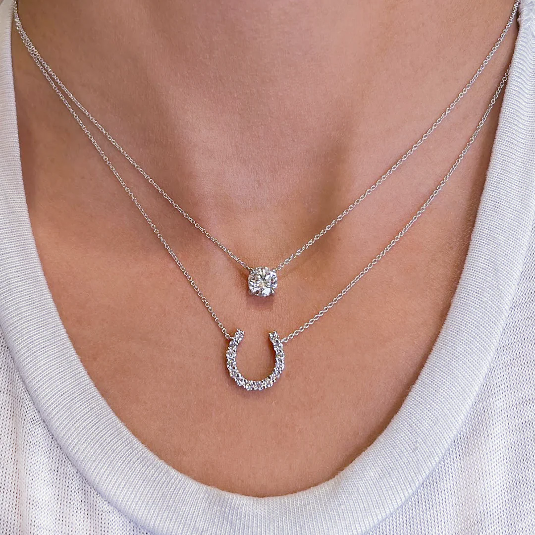 Solitaire Diamond Pendant - Image 3