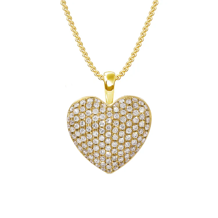 Sparkling Pavé Heart Necklace
