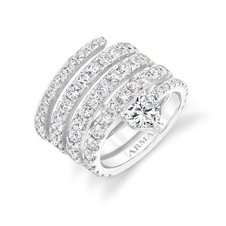 Spiral Heart Diamond Ring - Image 3