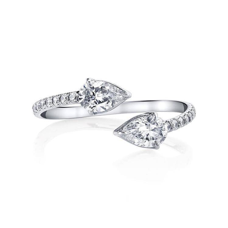 Split Pear Diamond Ring - Image 2