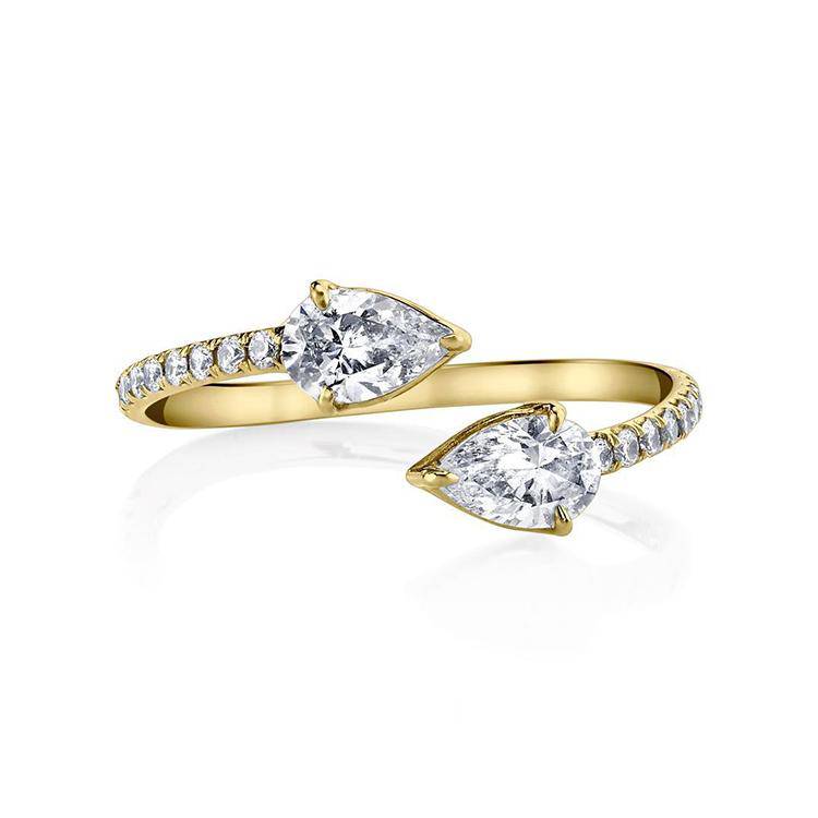 Split Pear Diamond Ring - Image 3