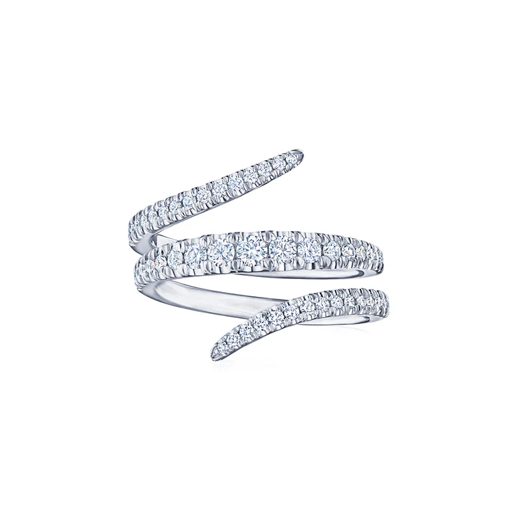 Three Tier Diamond Wrap Ring
