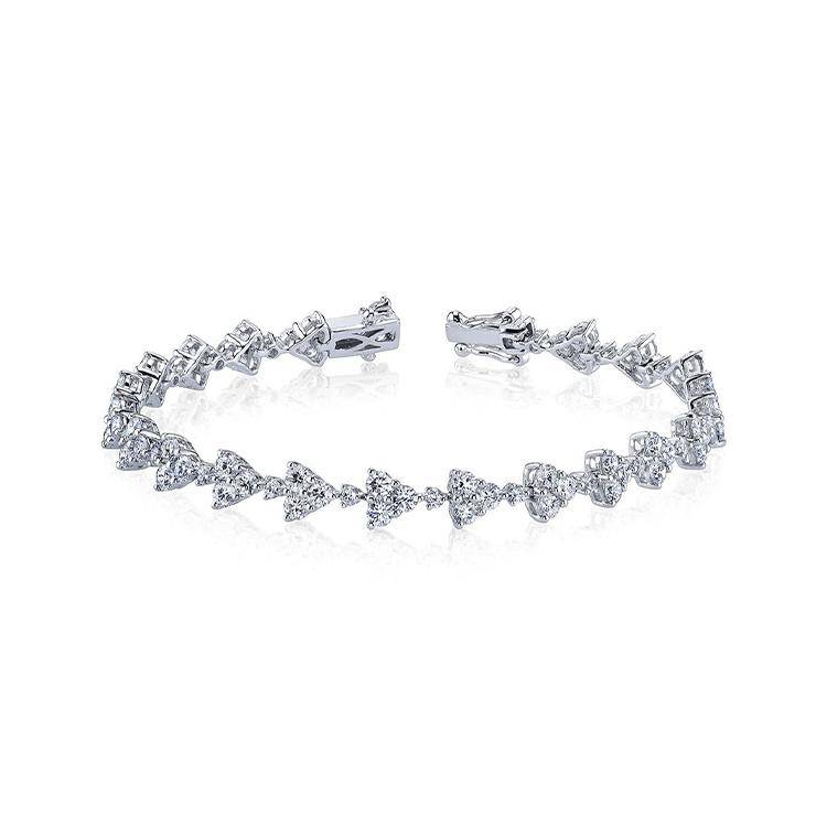 Trio Cluster Diamond Bracelet - Image 2