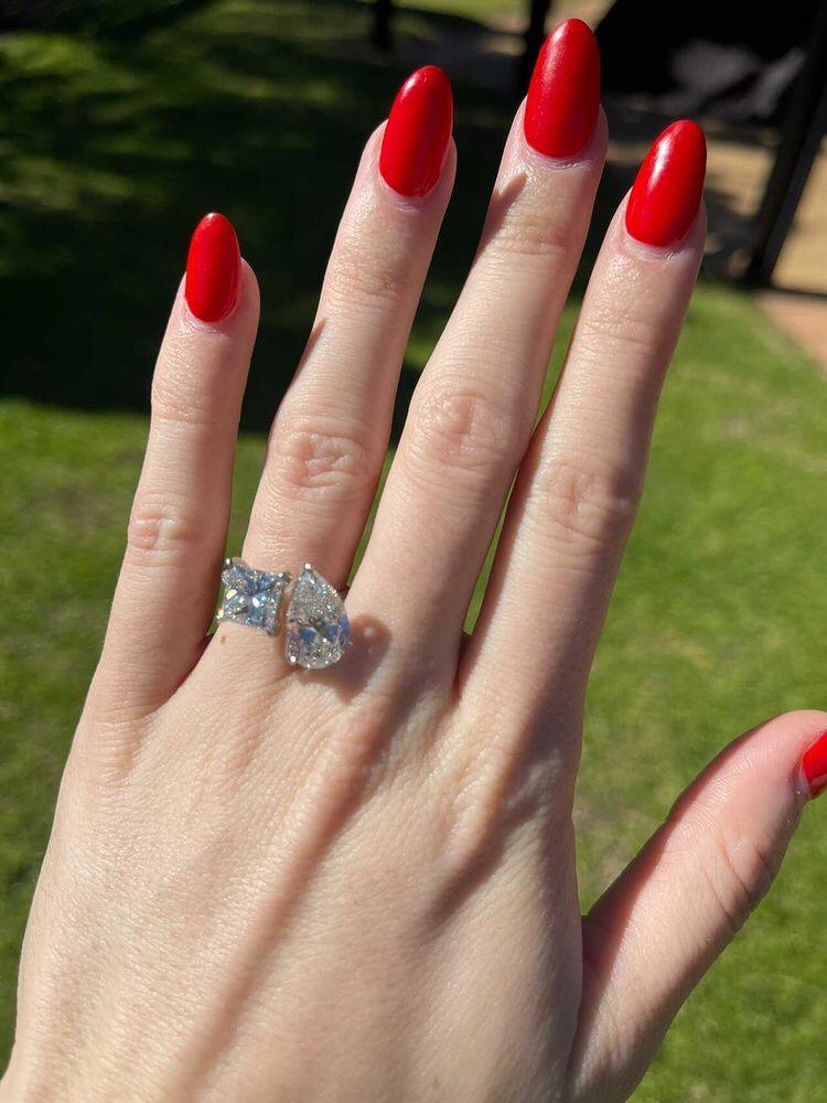 Twin Flame Two Stone Lab Grown Engagement Ring - Image 3