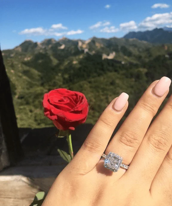 Valeria Cushion Lab Grown Engagement Ring - Image 4