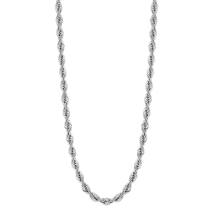 Women's Solid Gold Rope Chain - Image 3