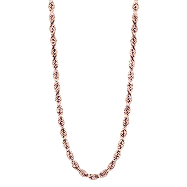 Women's Solid Gold Rope Chain - Image 4